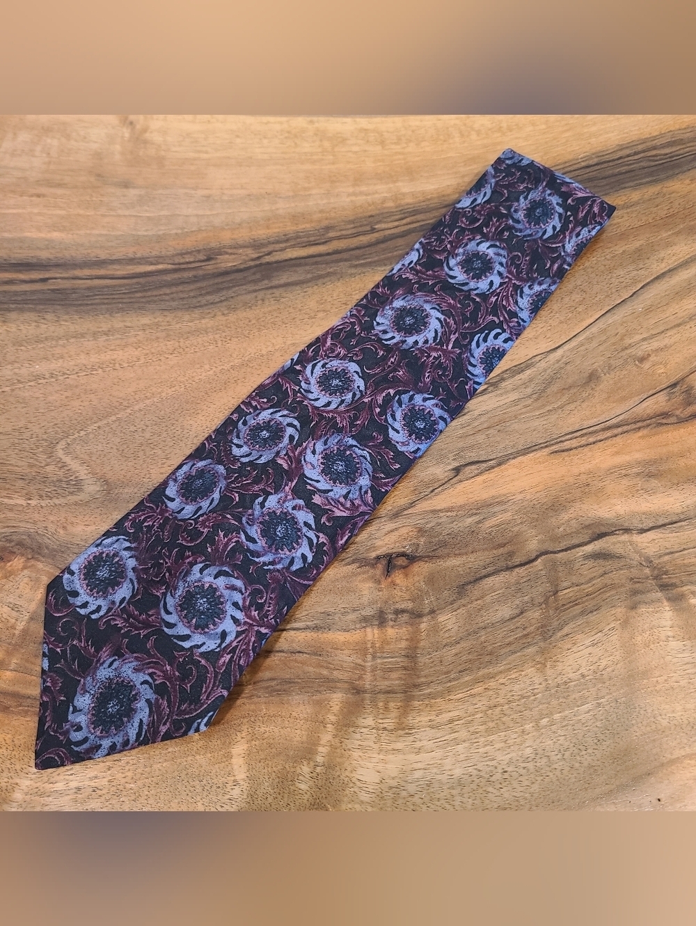 Christian Dior Monsieur Navy & Purple Printed Tie